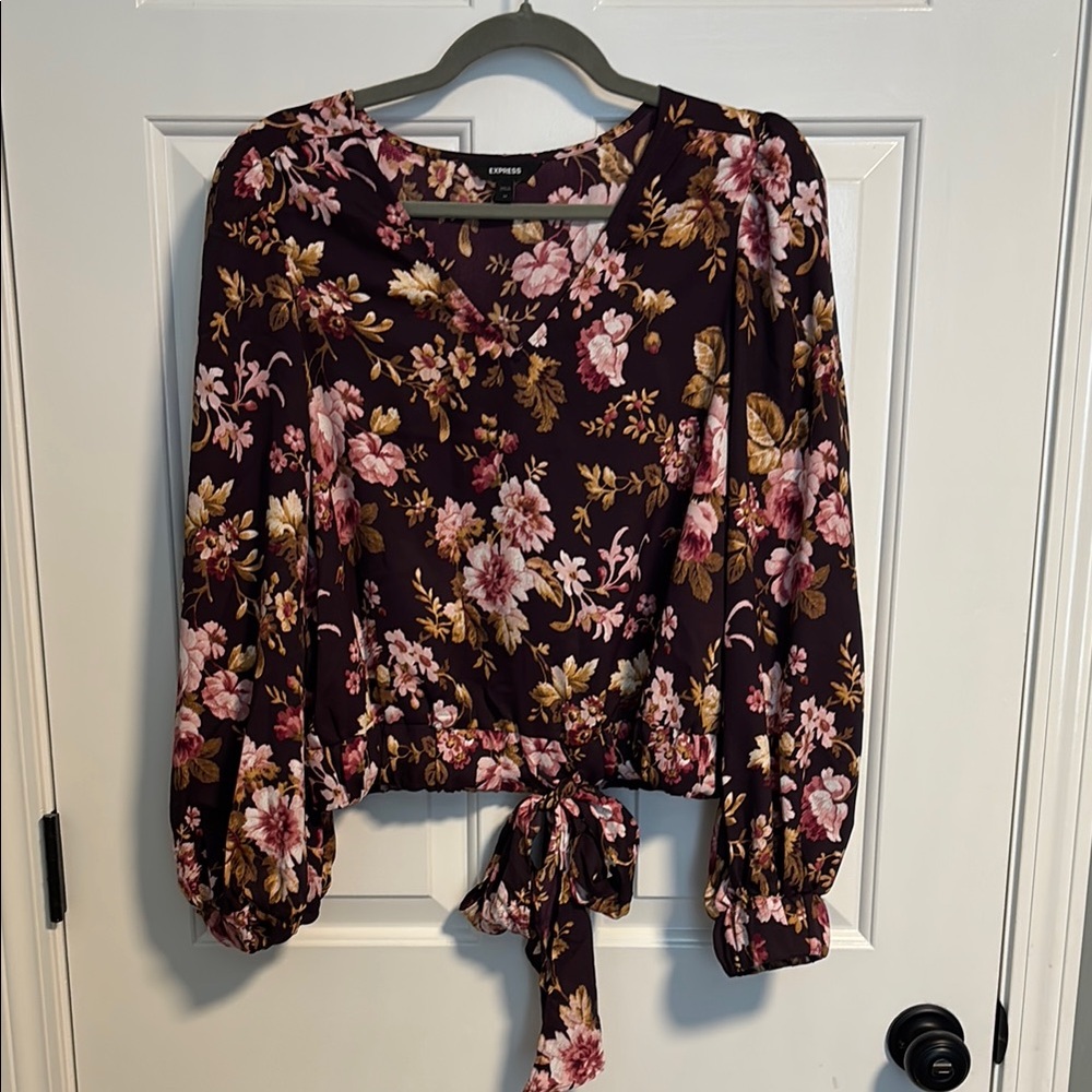 Express Tie Front Blouse